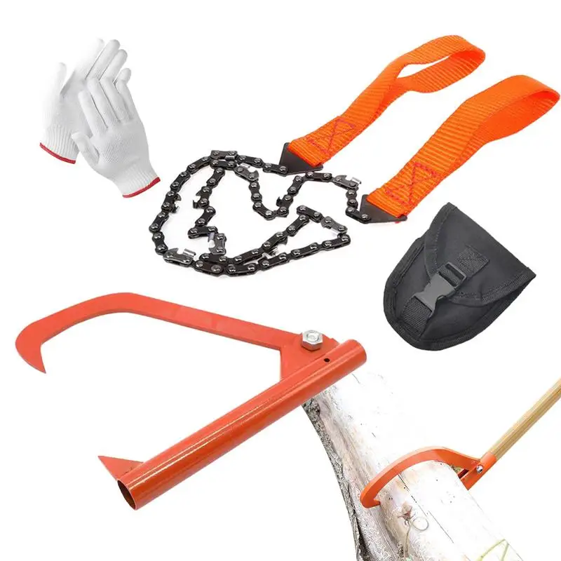 

Pocket Chain Rope Saw Chainsaw 4 Pieces Pocket Rope Saw For Outdoor Outdoor Survival Accessories Folding Portable Traveling Gear