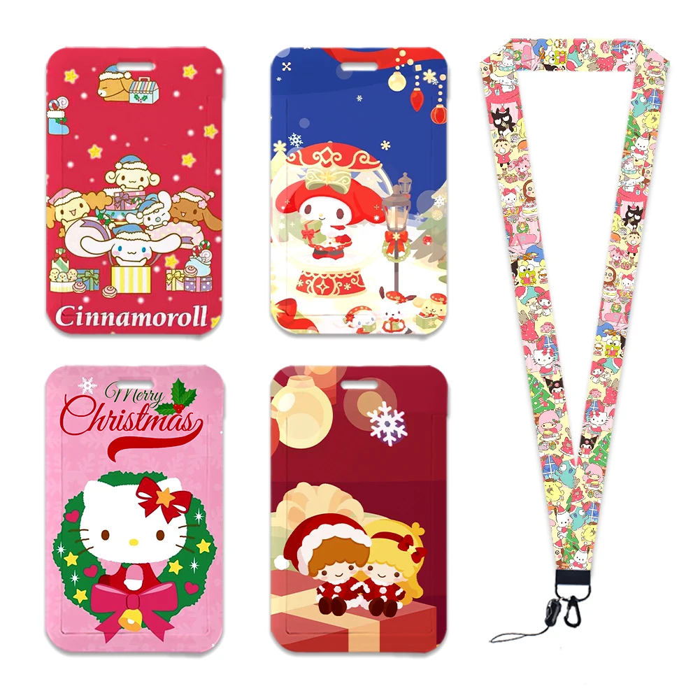 W Sanrio Mobile Phone Lanyard, Chaveiros, Corda para Chaves, Cartão de identificação, Cartão do empregado, Titular do crachá