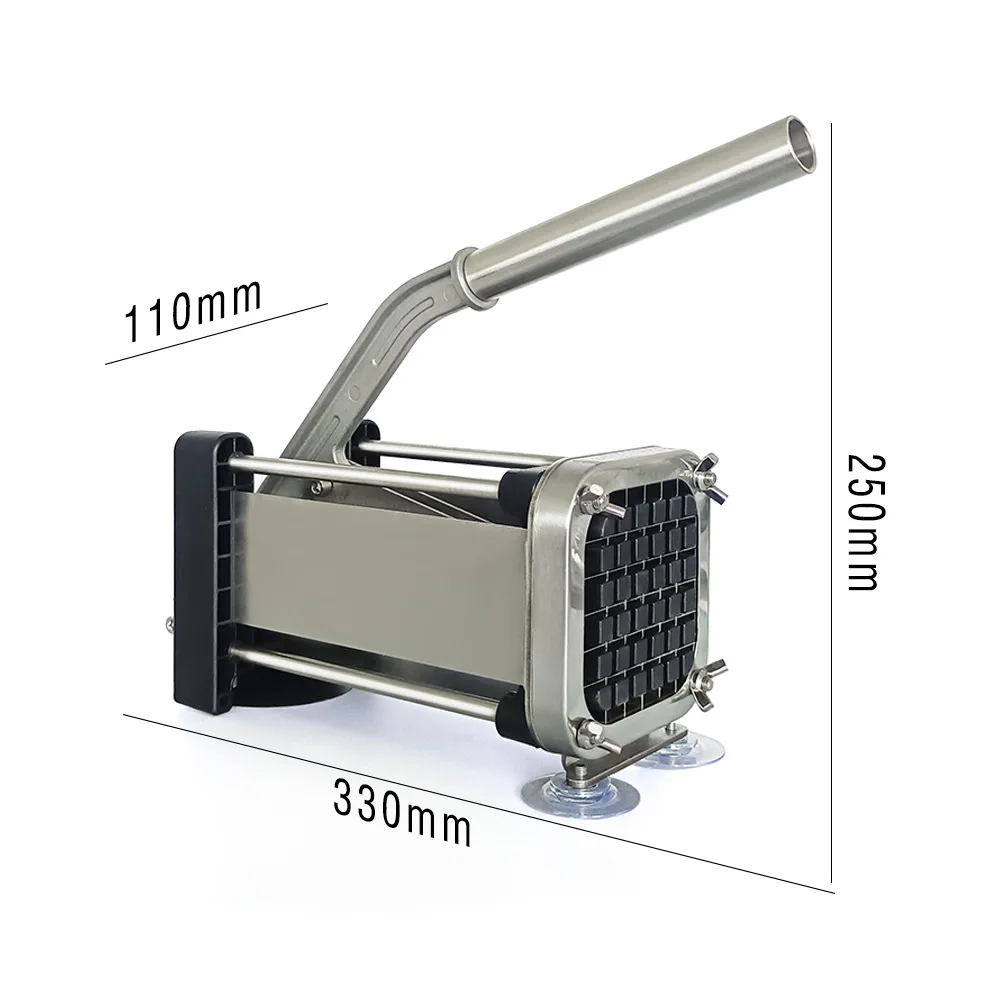 

Commercial Multi-functional French Fries Potato Radish Cutting Machine Manual 304 Stainless Steel Mesh Multi-Specification Model