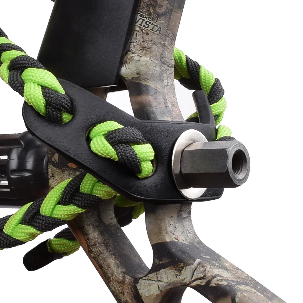 1Pc Bow Sling Archery Adjustable Compound Bow Wrist Rope Green Color Weave Braided Cord Rope Compound Hunting