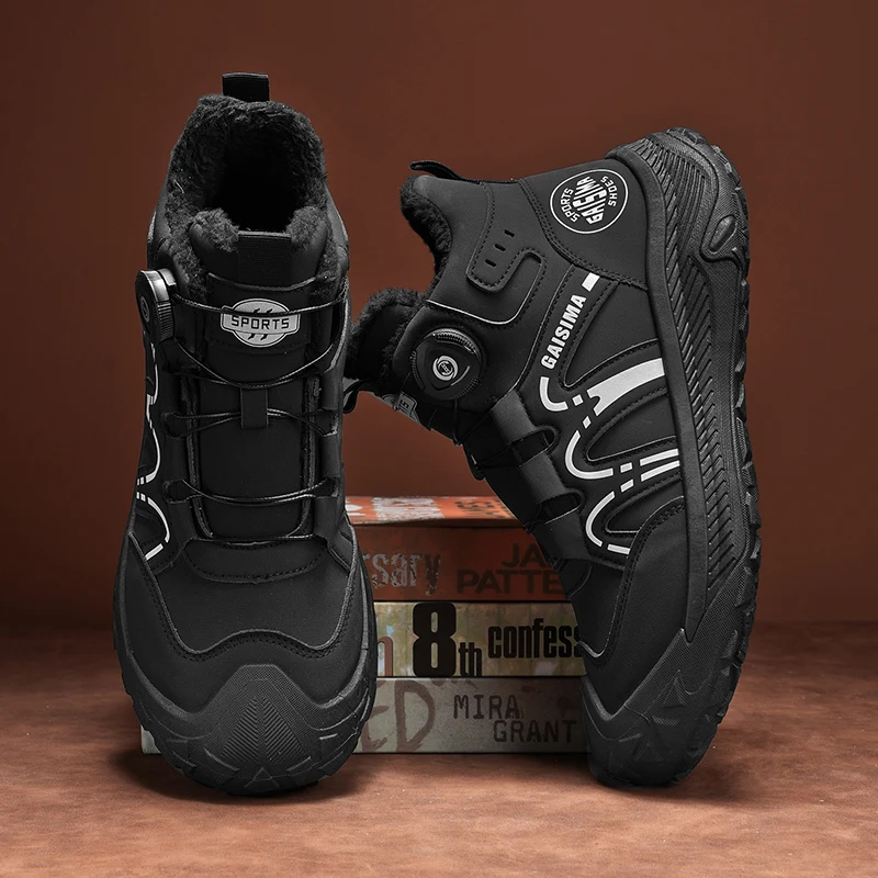 2026 men's fleece-lined warm business casual sneakers, men's fleece-lined business casual shoes