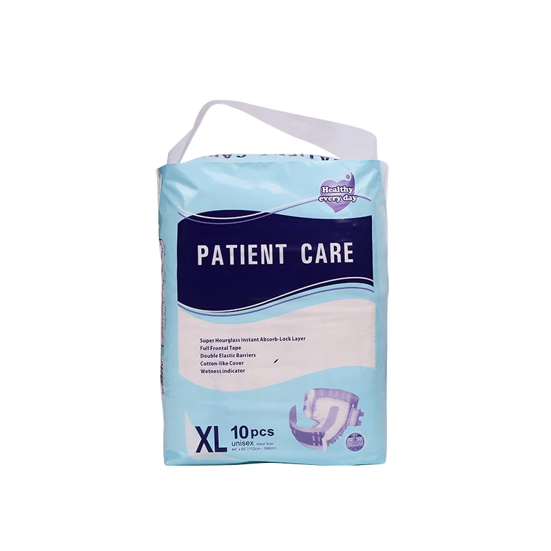 

PATIENT CARE Clear, comfortable and super absorbent adult diapers are unisex for the elderly.