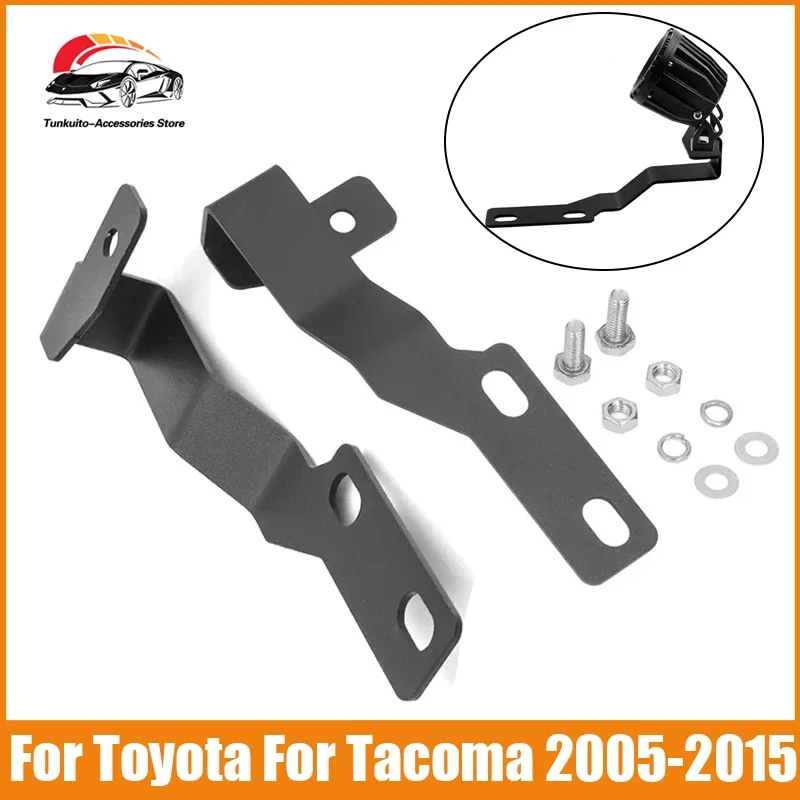 

Fog Light Bracket Spot Light Holder Hood Hinge Ditch Light Mount Brackets for Toyota Tacoma 2005-2015 Lamp Brackets Kit