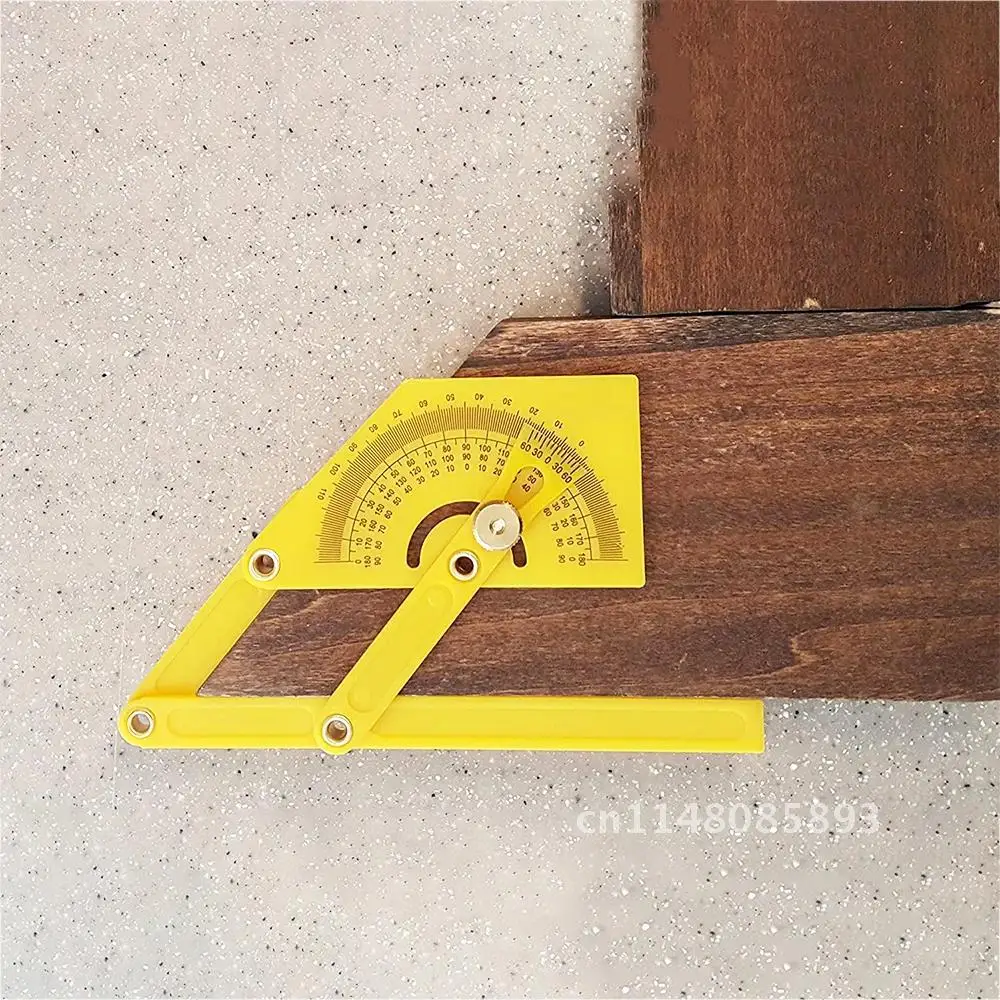 1PC Portable 0° To 180°Plastic Precise Protractor For Measure Inner/Outer Angle Plastic Protractor Woodworking Measurement Tools