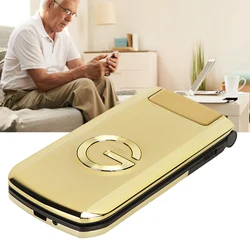 Flip Seniors Phone Big Font Big Screen Loud Phone Cell Phone with Ultra Long Standby Dual Card Dual Standby G9000 Gold US 100‑24