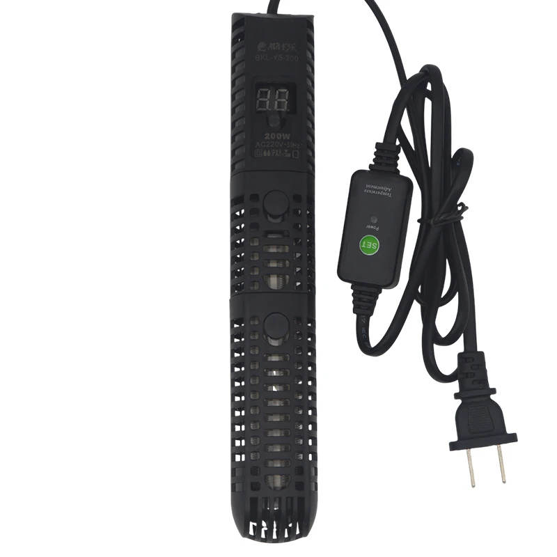 Aquarium Heater Fish Tank LCD Display Digital Thermostat Submersible Water Heating Rod Constant Temperature Control 220v