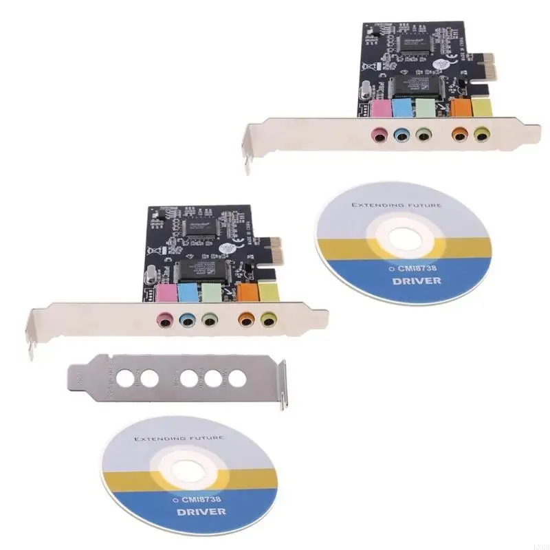 

LX0B PCI-E Digital Sound Card 5.1 Solid Capacitors CMI8738 Chipset + Barrier
