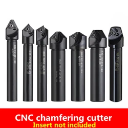 Chamfering cutter Countersink Bar Indexable Chamfer Milling Cutter Tool Holder 30 45 60 Degree TC AP C20-20 C16-16 Spot Drilling