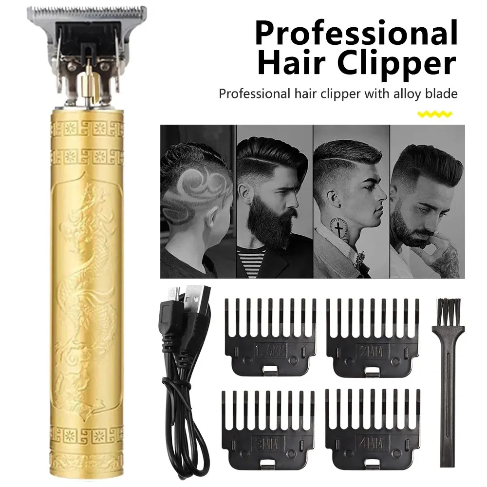 Hair Clipper Electric Clippers New Electric Men Retro T9 Style Buddha Head Carving Oil Head Trimmer