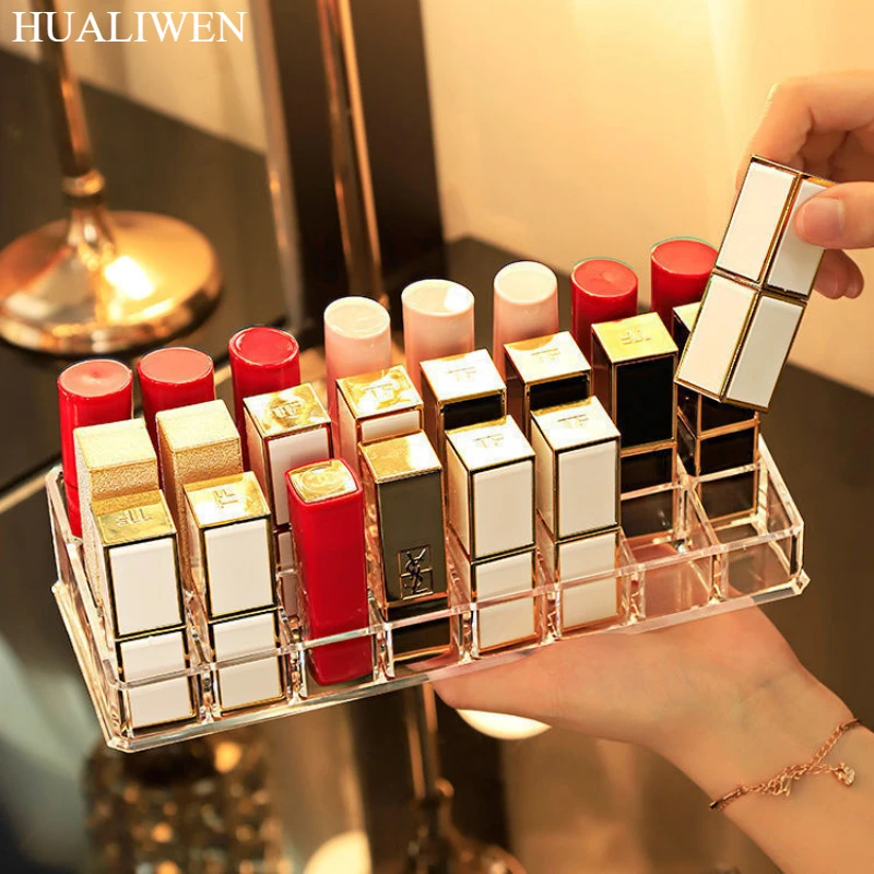 Kosmetik-Lippenstift-Aufbewahrungsbox, staubdichte Desktop-Lippenstift-Box-Abdeckung, hochwertiges Aufbewahrungsregal für Lipgloss-Lippenstift