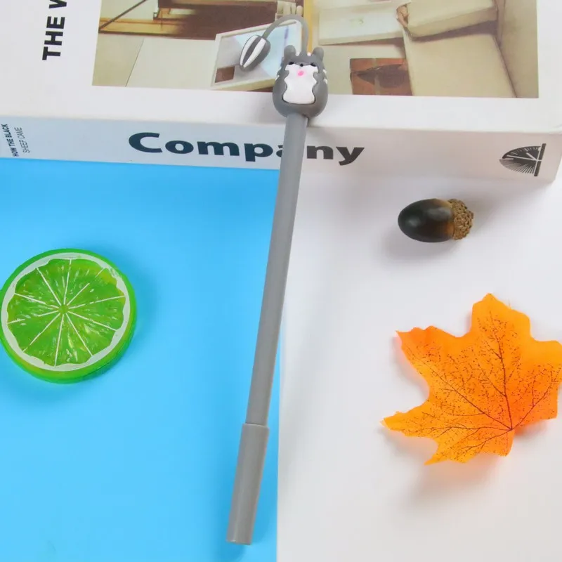 24 Pcs Creative Animal Neutral Pens Cute Student Stationery Writing Tools Office Supplies