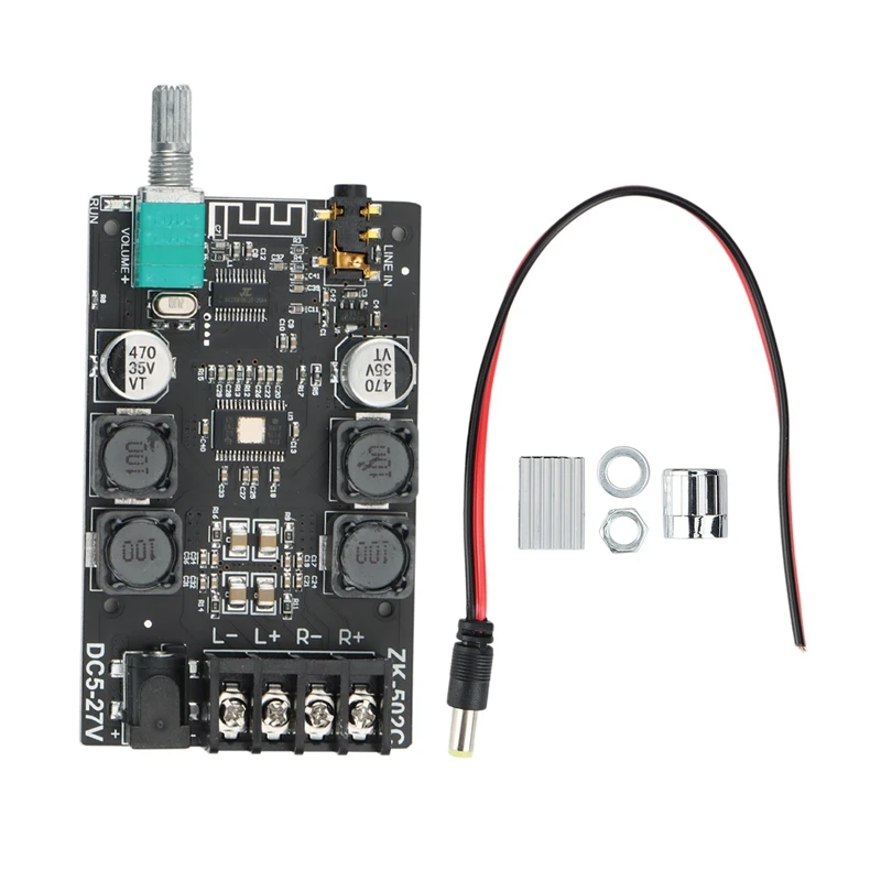 

Плата цифрового усилителя мощности Bluetooth 5,0 AUX TPA3116, 2x50 Вт 100 Вт, акустический стерео аудио AMP модуль, домашняя музыка