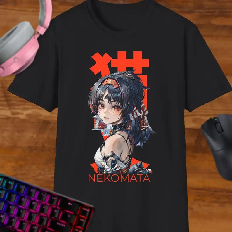 Zenless Zone Zero Shirt, Ink, Nekomata Fan Art Shirt, ZZZ, Hoyoverse, Mihoyo, Nekomiya Mana