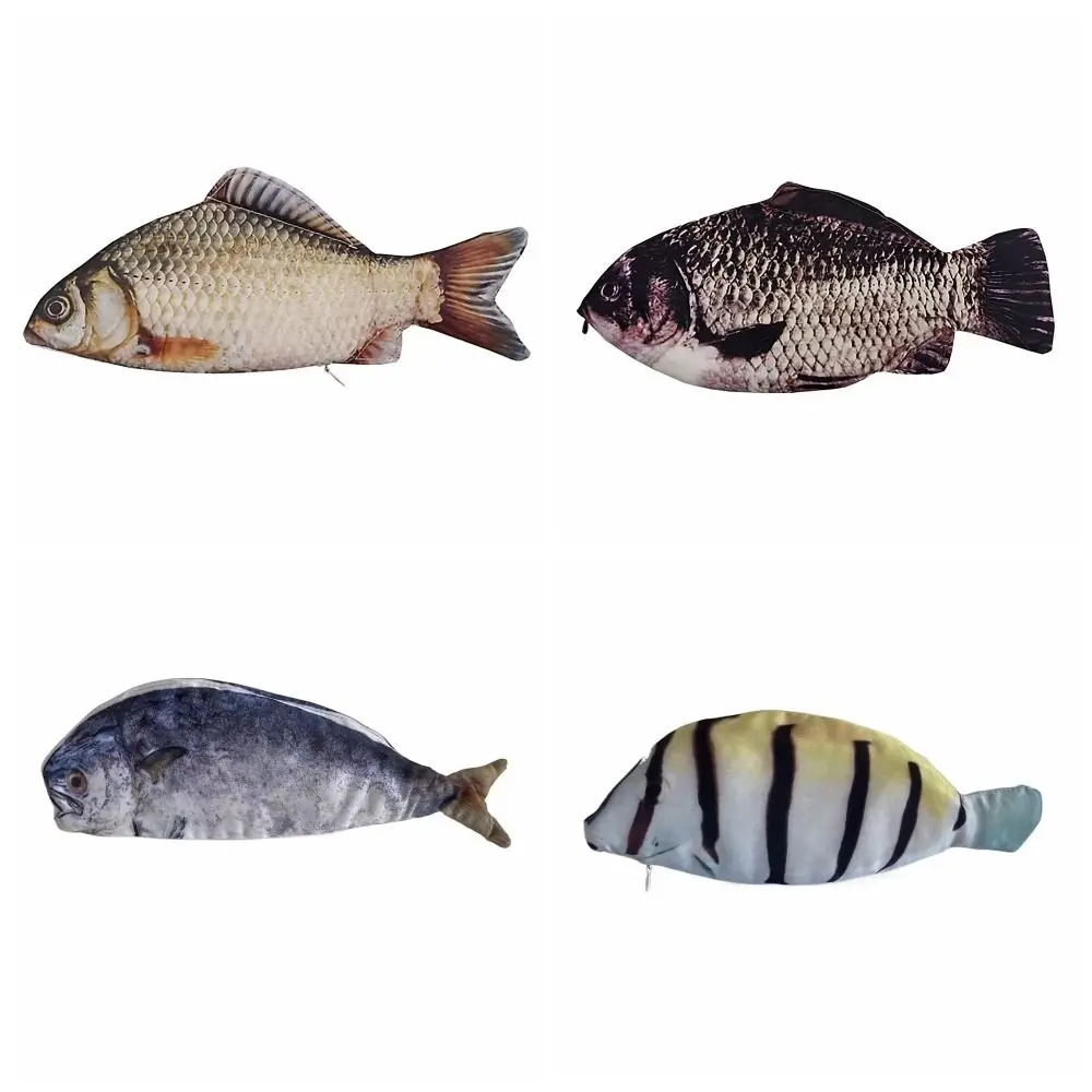 

Storage Pouch Simulation Fish Shape Pen Bag Clownfish Carp Fish Pencil Case Funny Creative Stationery Storage Bag Kids