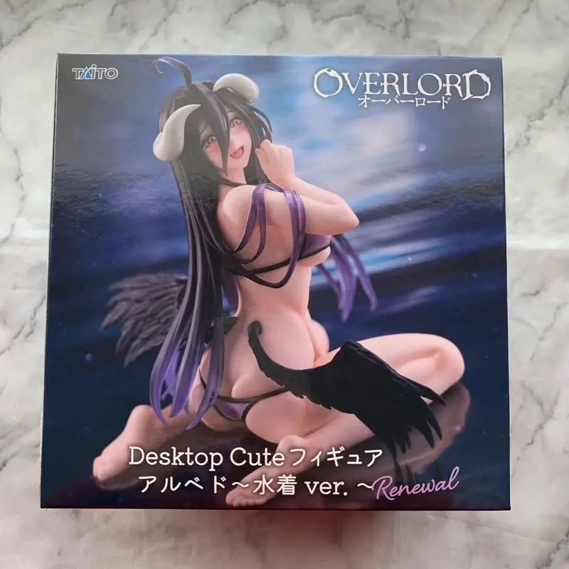 In Voorraad TAiTO Desktop Leuke OVERLORD Shalltear Bloodfallen Albedo ~ Zwemmen Pak Ver. ~ PVC 13 CM Anime Actiefiguren Model Speelgoed