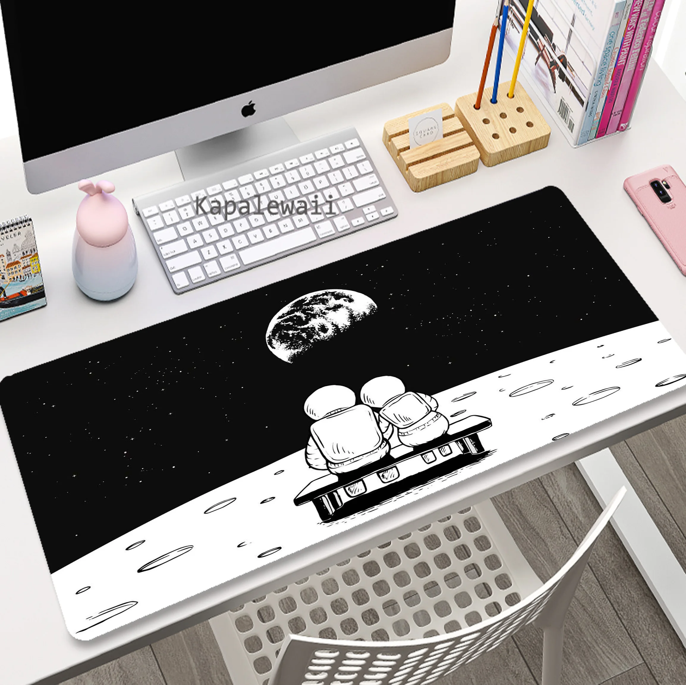 

Astronaut Mouse Pad Gaming Mouse Mat Gamer XXL Large Mousepad Game Desk Pads Rubber Anti-slip коврик Keyboard Mats 90x40cm