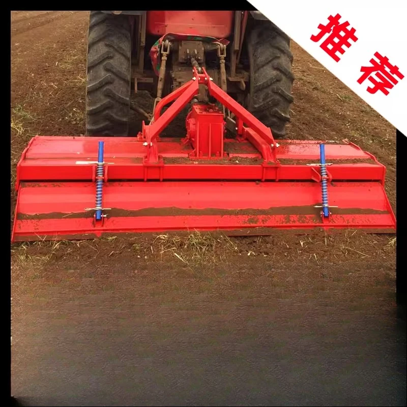 Rotary tiller Agricultural large four-wheel tractor Agricultural raking equipment New type of plough crushing and soil turning