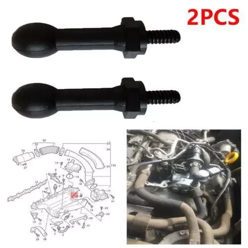 

2 PCS Engine Cover Mounting Peg Bolt Fit FOR Skoda Audi VW CADDY MK3 1.6 2.0 TDI