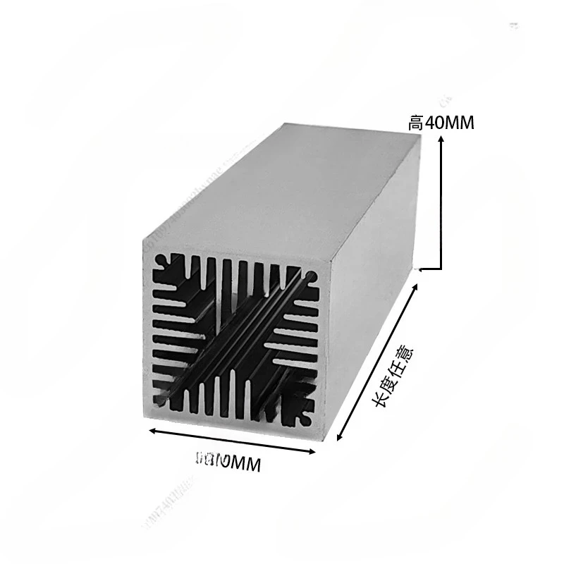 High Power Wind Tunnel Heat Sink Aluminum Profile Radiator