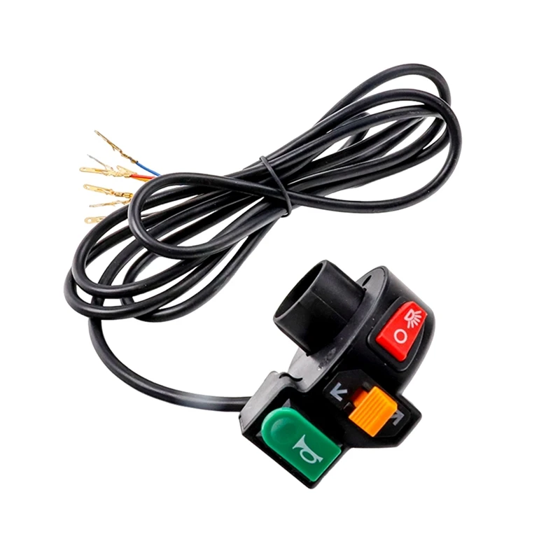 Electric Scooter Handle Switch Turn Light Horn Head Light Control Switch 3-In-1 Switch For Citycoco Easy Install Easy To Use