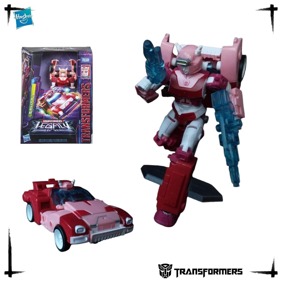 Hasbro Transformers Generations Legacy Deluxe Class Elita-1 Sports Car Transform Robot Action Figure