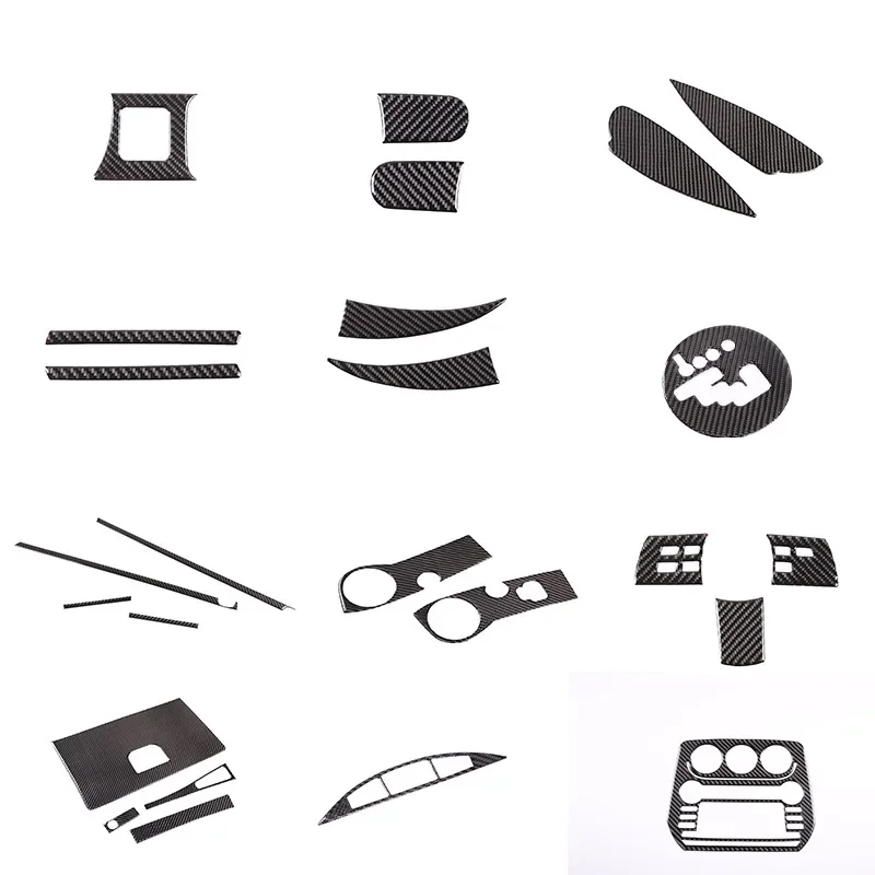 

For 2009-2014 Mazda MX-5 NC Soft Carbon Fiber Car Styling Steering Wheel Button Frame Cover Sticker Car Interior Accessories