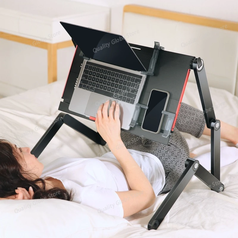 

Lying Flat on The Bed, Laptop Desk, Foldable Tablet Stand, Adjustable and Movable, Writing Desk for Lying Down Desk Table