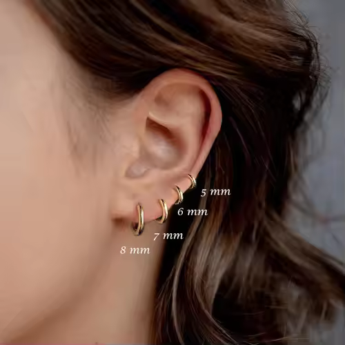 1 Pair Stainless Steel Hoop Earrings Women Men Gold Color Small Earrings Girl Jewelry Pendientes Mujer Aretes Cartilage Piercing - Image 2
