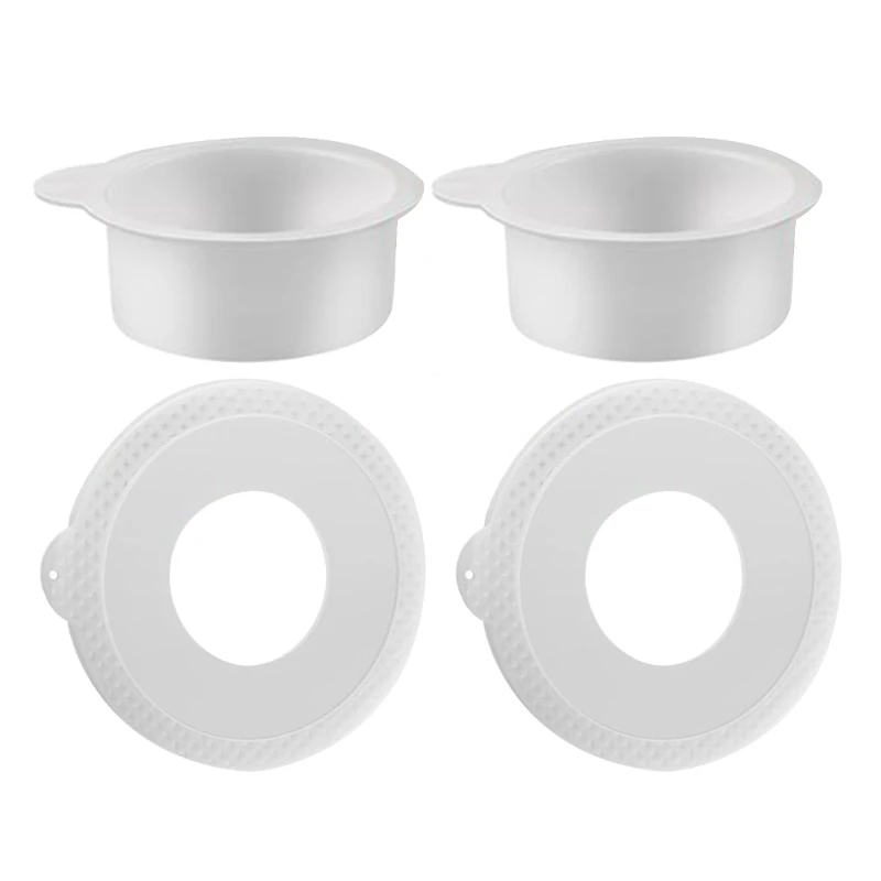 2Pieces Plastic Mixer Bowl Lid Dishwasher Safe Stand Mixer Bowl Covers Dough Mixer Bowl Lid Mixer Bowl Cover A0NC