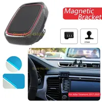 Car Phone Holder Magnetic For Volkswagen Atlas Teramont 2017-2020 GPS Strong Magnet Mount Bracket a Base Interior Accessories