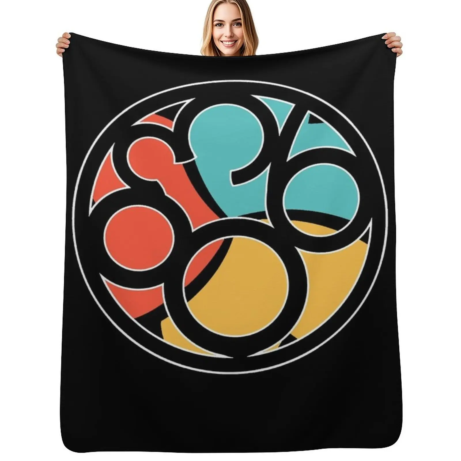 

Project 863 (Syntec) Throw Blanket Stylish Decor Blanket Gift for Friends Roommate