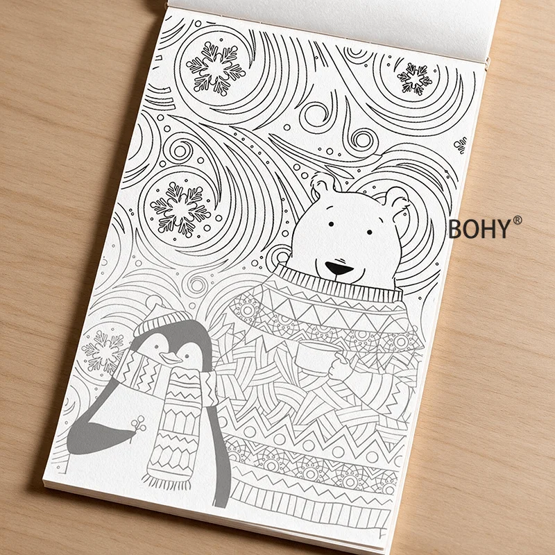 A 24 Page Adult Stress Relief Sketchbook with Intricate Thread Themes, Leisurely Hand Drawing To Pass The Time, Wonderful Gift