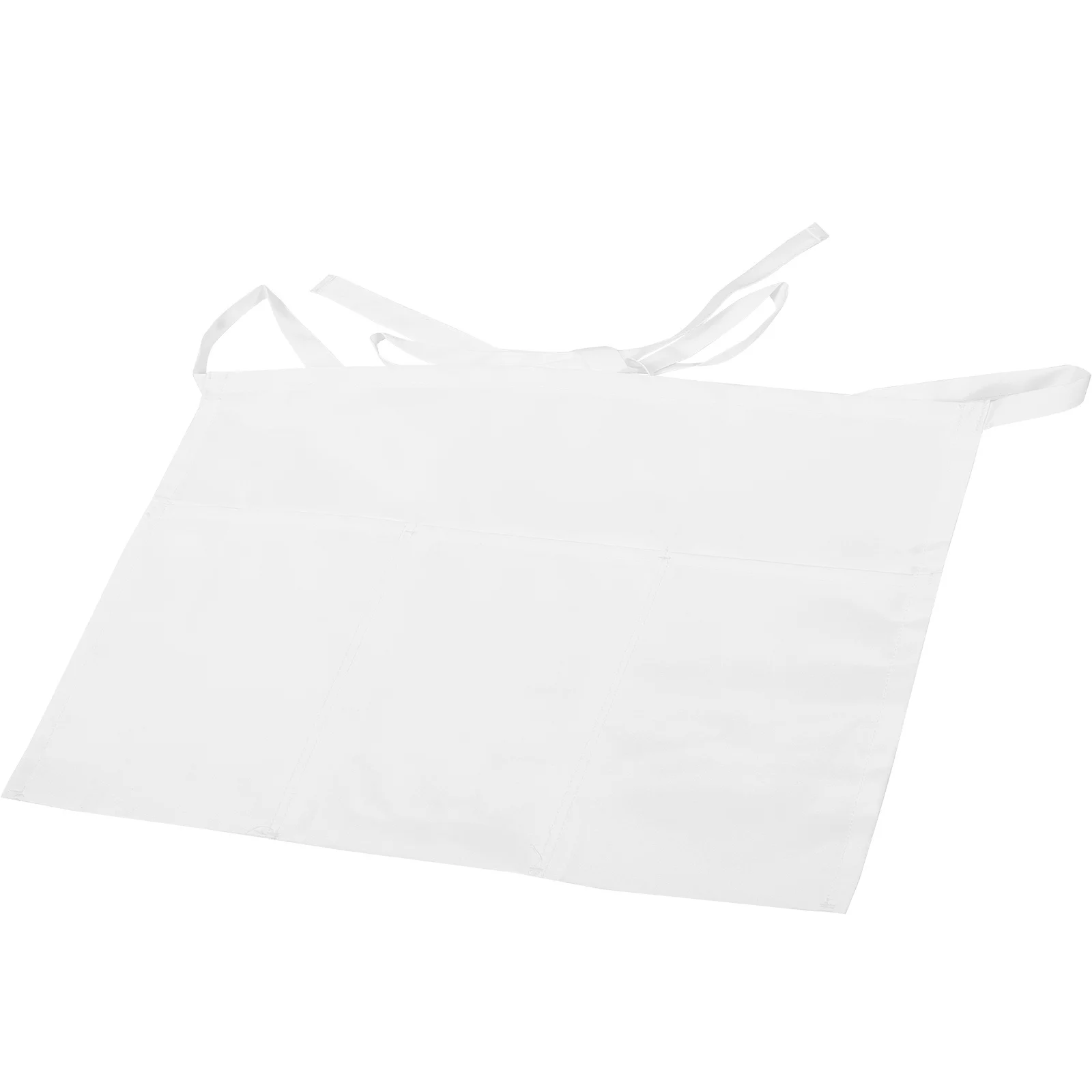 Zorgvuldige stiksels Korte taille schort met zakken Vrouwelijke serveerschort Praktische langdurige hotelchef-gebruik schorten voor vrouwen