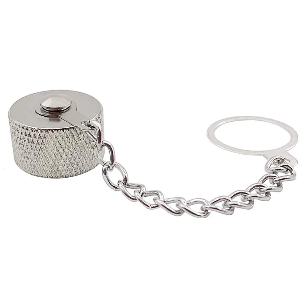 1 Stück N-Buchse UHF-Staubschutzkappe mit Kette für SO239-Stecker, Kupfer-Metall-RF-Adapter-Schutzabdeckung – Detail 4