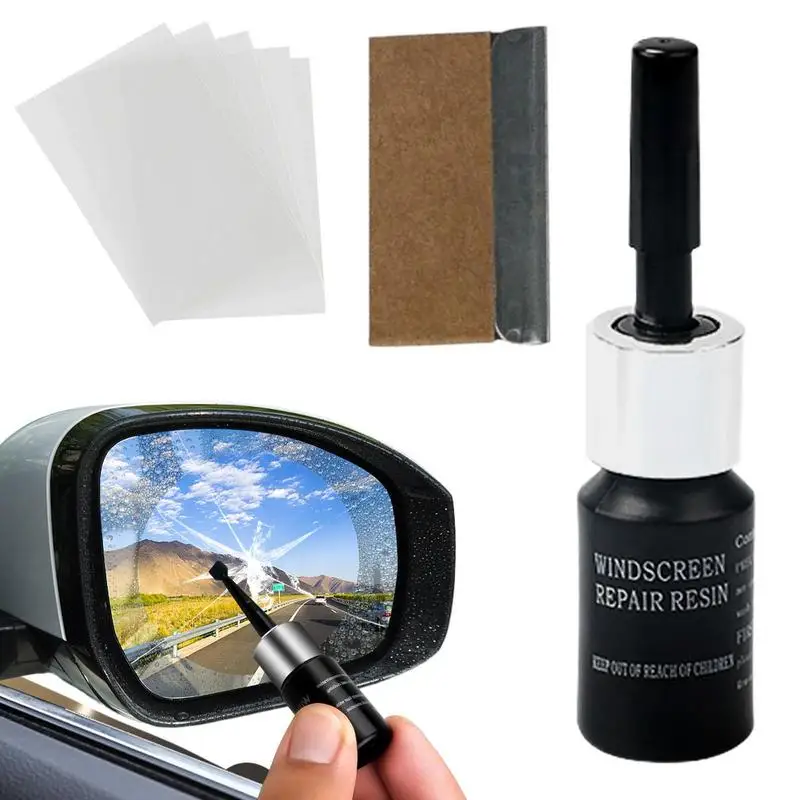 Car Windshield Windscreen Glass Repair Resin Kit Auto Vehicle Casement Fix Tool Repair Resin Cure Strips Car Wash Maintenance