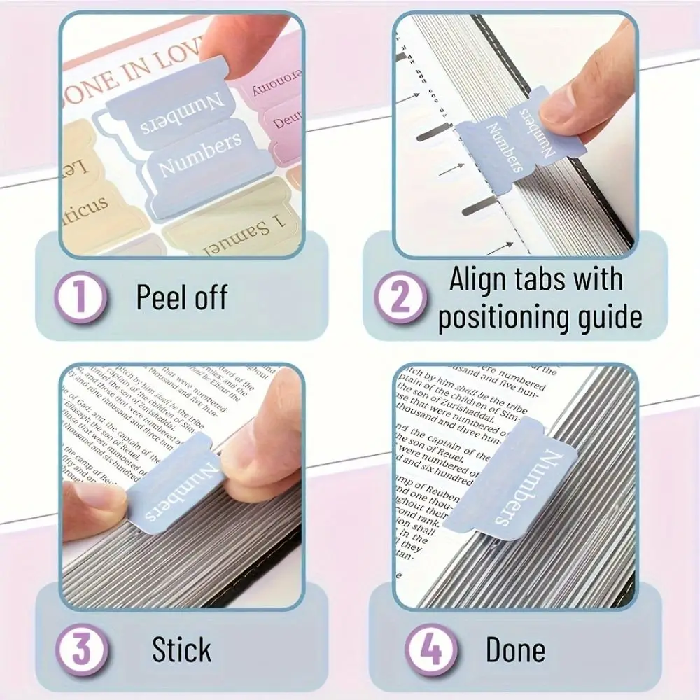 

5 sheet/set Sticky Notes Bible Index Tabs Studying Bible Boho Theme Laminated Bible Tabs Index Memo Pads Index Tabs Stickers