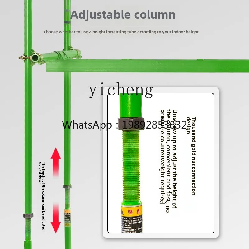 

C1 straight sliding three-column indoor crane 220v construction site home improvement light crane small window crane electric