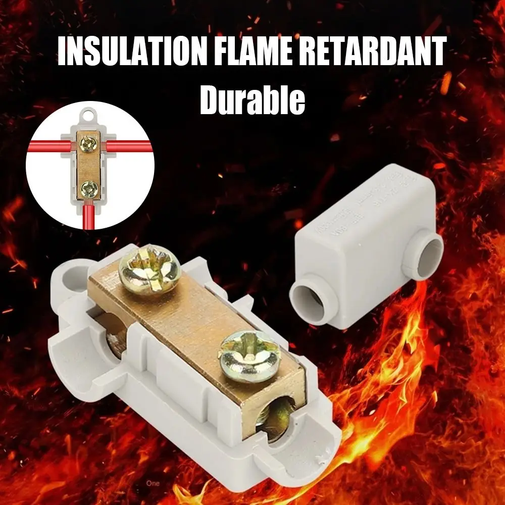 Box Terminal Block Locking Quick Crimp T-type Wiring Terminal Block High Power Branch Terminal Quick Wire Connector Terminal