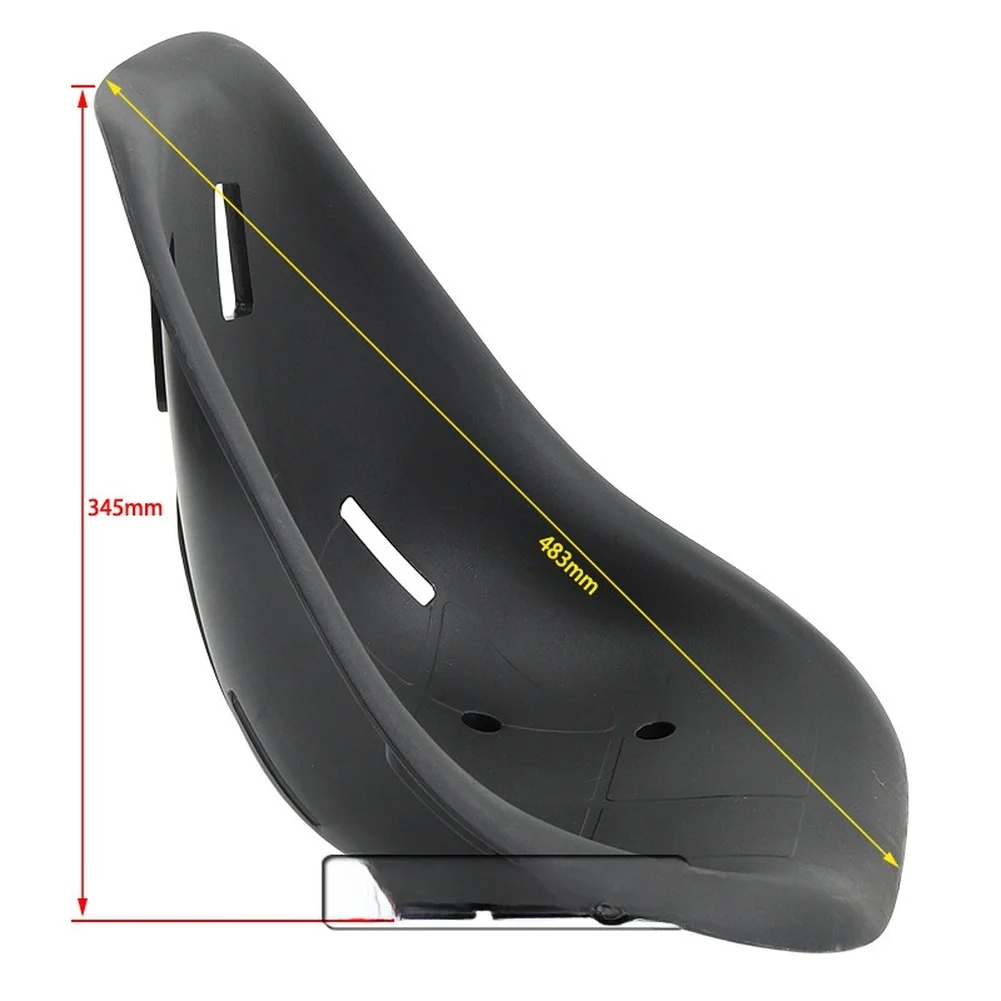 

Seat Cushion for Drift Kart and Balance Kart Compatible with Standard Brackets Extended Length 4cm Anti Slip Ergonomic Black PP