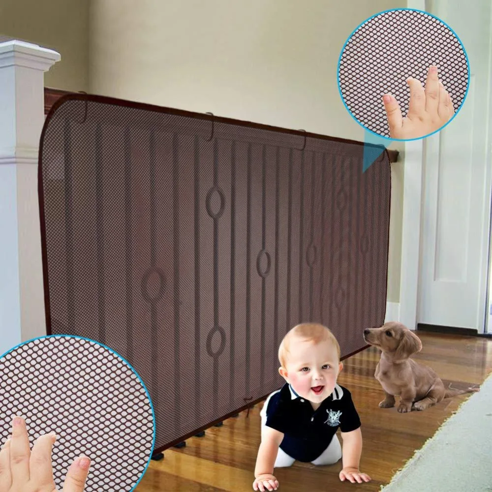 Red protectora de seguridad para niños de 2M/3M, malla fina multiusos, red de seguridad para escaleras para niños, valla de protección duradera para escaleras y balcón para bebés
