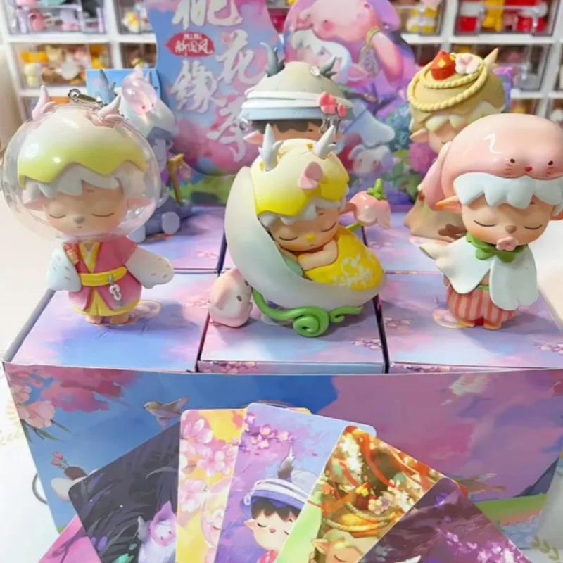 

Genuine Monte In Stock Mimi New Chinese Style Peach Blossom Fate Season Chang an Affairs Series Blind Box Trendy Collectible