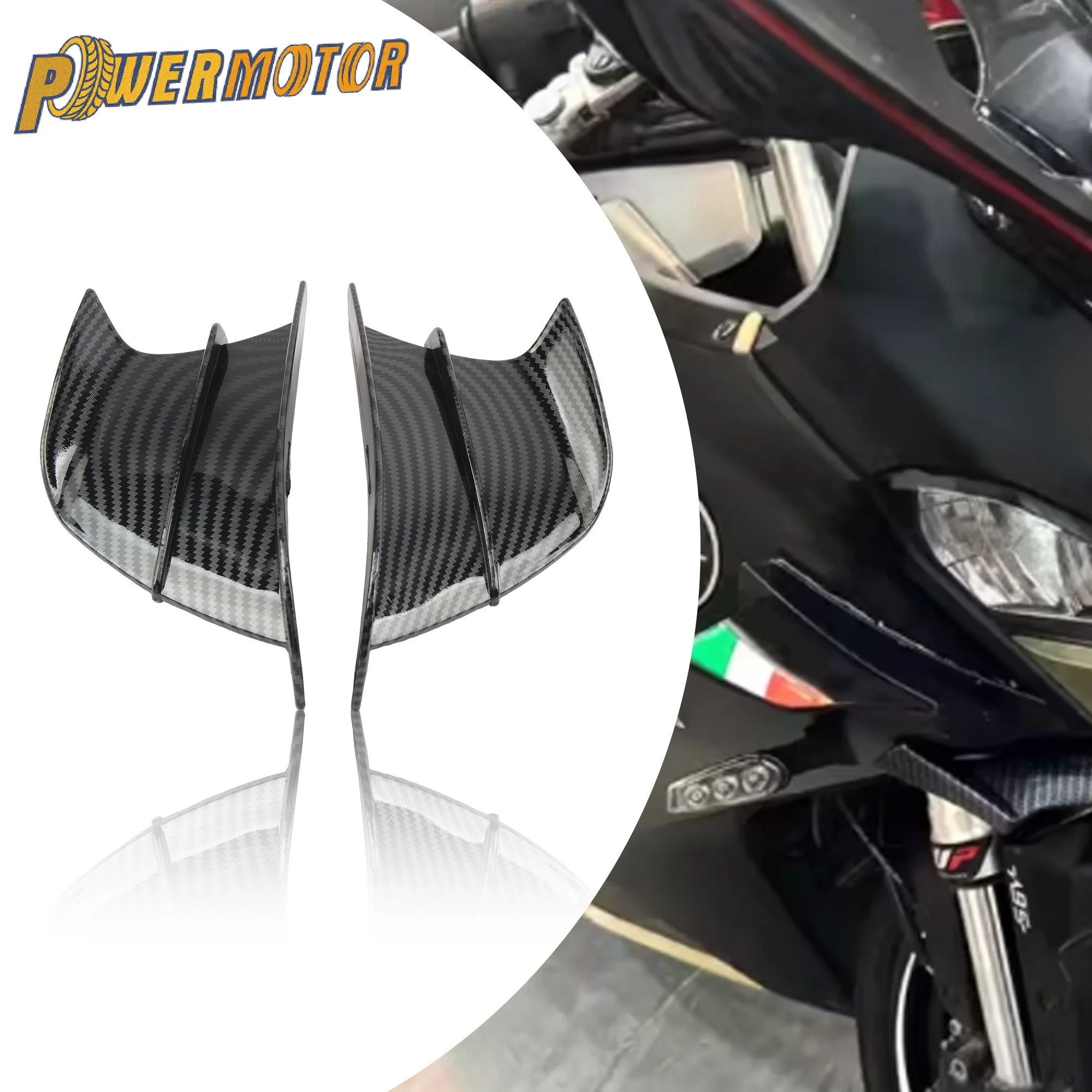 

Универсальный обтекатель мотоцикла, боковое крылышко, аэродинамический дефлектор, спойлер для Honda Yamaha KTM Kawasaki Suzuki Harley, запчасти