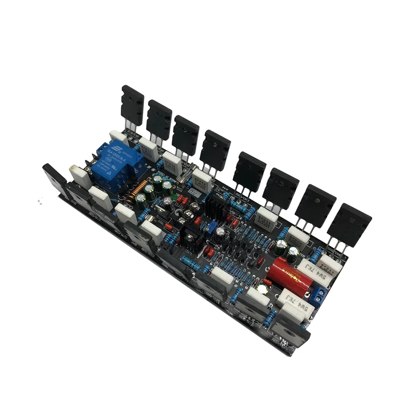 8 Pairs C5200 A1943 Tube 1000W Mono Pure Post Stage Digital Audio Amplifier Board With Speaker Protection