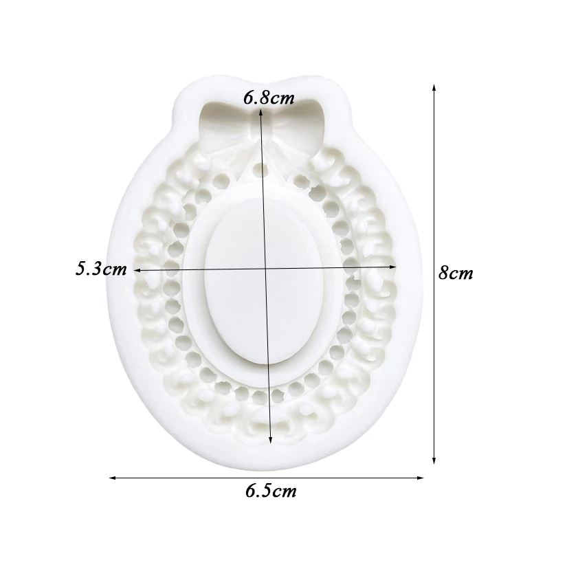 Bow Bowknot Frame Silicone Sugarcraft Mold Resin Tools Cupcake Baking Mould Fondant Cake Decorating Tools