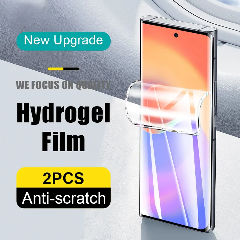 2Pcs 9D hydrogel film for Samsung Galaxy S24 Ultra S23 S22 S21 Plus S20 S10 lite Note 20 10 screen protector soft full cover
