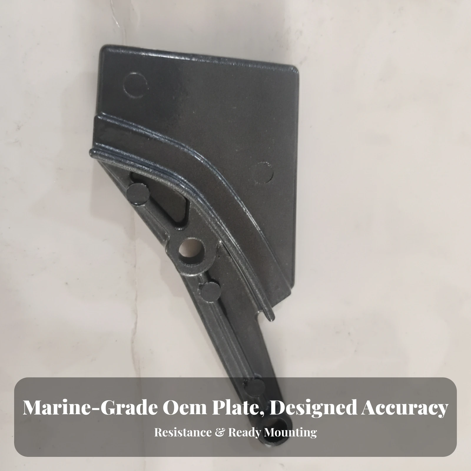 Base Cover Plate Sturdy Outboard Motor Plate Motor Bracket Reinforced Hardware Molded for Boat Owners