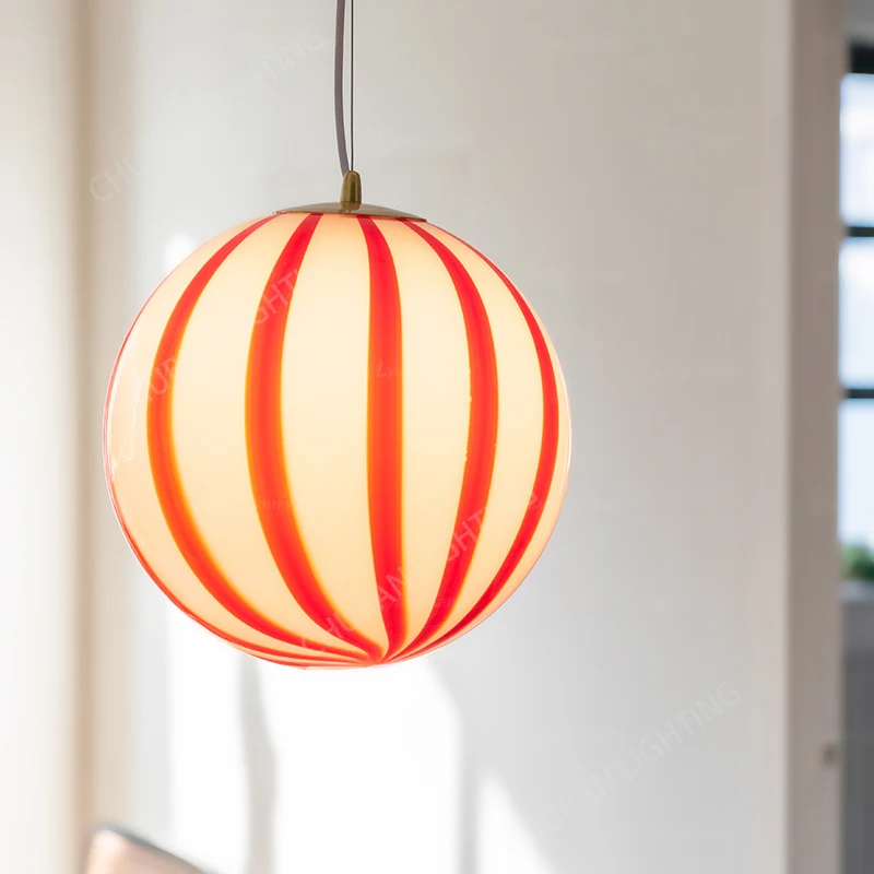 

Modern LED Lollipop Ball Chandelier round Pendant Lamp for Kids Room Bedroom Living Room Home Shop Decor Art