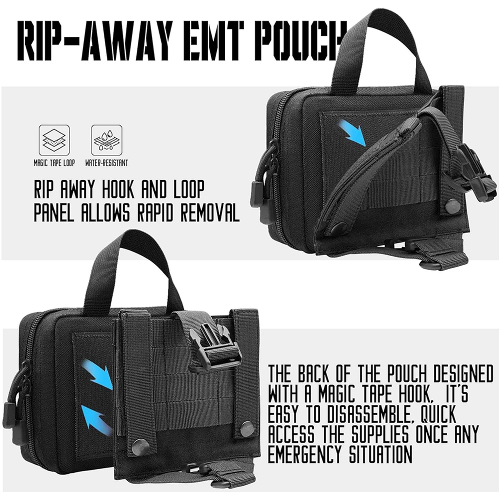 التكتيكية بقاء الحقيبة مزق بعيدا مول طقم طبي الرياضة في الهواء الطلق السفر التخييم التنزه الصيد الملحقات المنظم الخصر حقيبة