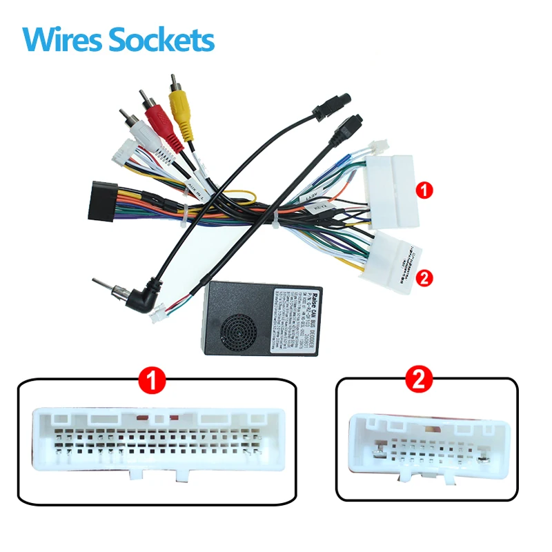 android Car radio Canbus Box Decoder For Nissan Sentra Pathfiner 2024 16 pin Stereo GPS Wiring Harness Plug Power Cable Adapter
