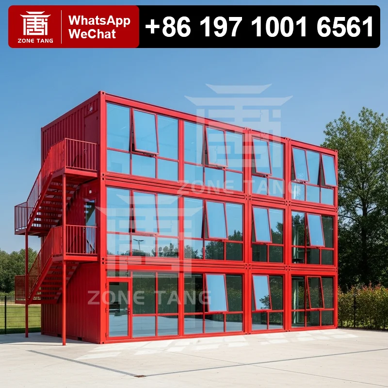 

4 Bedroom Modular Homes German Houses Flat Pack House Mobile Home Container Home Customize Color Commercial Shop German Houses